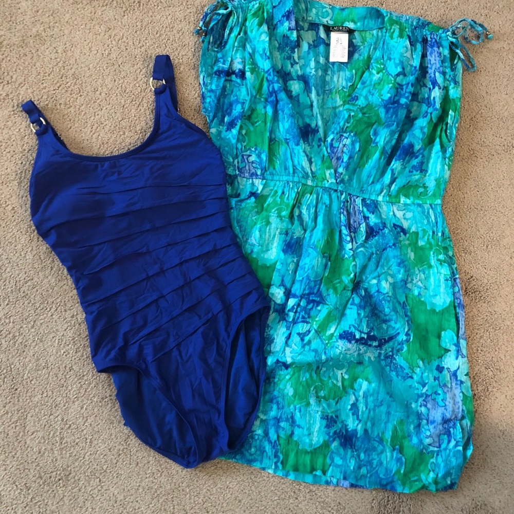 Calvin Klein Swimsuit & Ralph Lauren Coverup